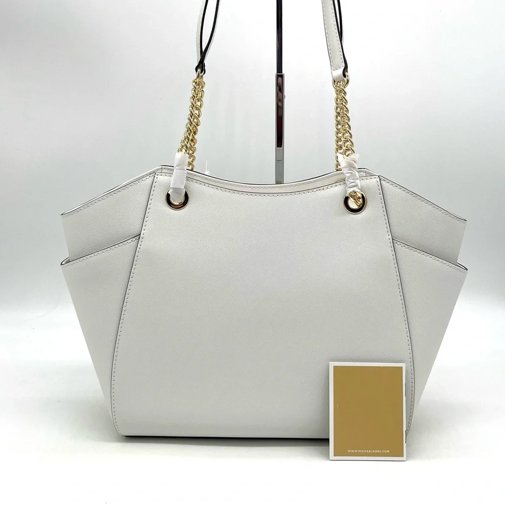 Michael Kors Large Chain Shoulder Tote Bag - Picture 4 of 8